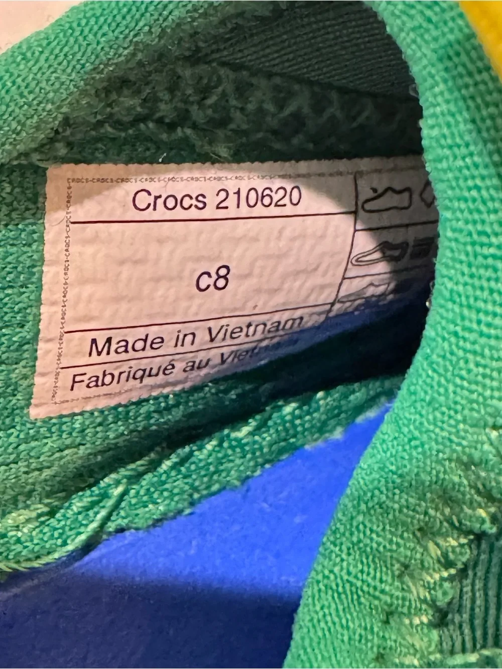 Crocs Kids Swiftwater Splash Little Kid Size C8 Green Ivy & Blue Waterproof Boys